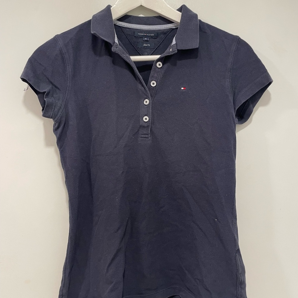 Tommy Hilfiger Women's Navy Polo Shirt